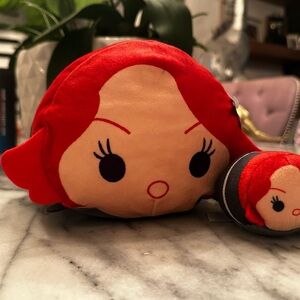 Disney Tsum Tsum - Marvel: Avengers Black Widow Medium(8”) + Mini (2.5”) Plushie